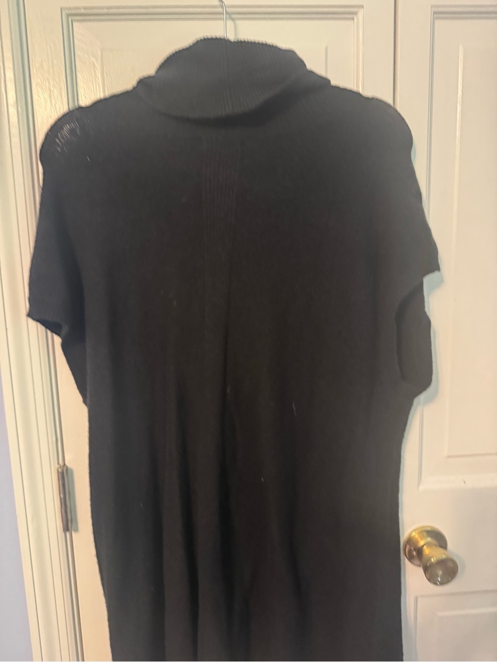 Croft & Barrow Black Cowl Neck Sweater Tunic — Size XL, Short Sleeve - Picture 9 of 10